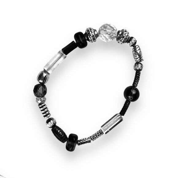 Boho Chic Multi-Layer Beaded Necklace & Bracelet Set Premier Designs Sable EUC - Picture 2 of 11